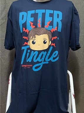 Marvel Peter Tingle Navy Blue Graphic Tee